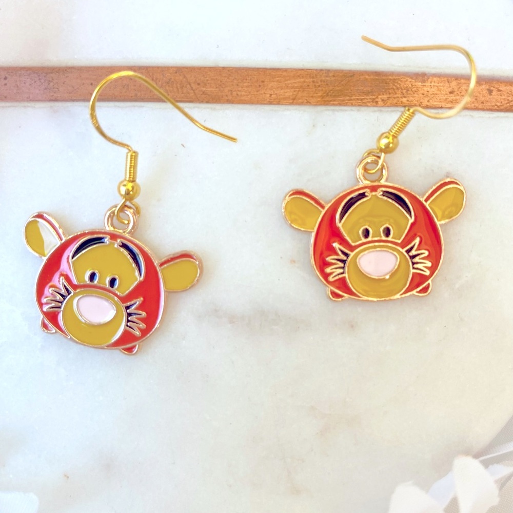 Disney Inspired Tigger from Winnie the Pooh earrings NWT